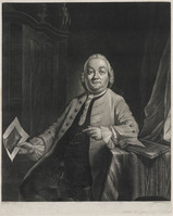 KG 07296
<br/>
Portret van Simon Fokke
<br/>
<em>Greenwood, John (1727-1792)</em>